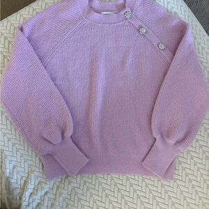 On 34th Brand Lilac Button-Accent Women's Sweater